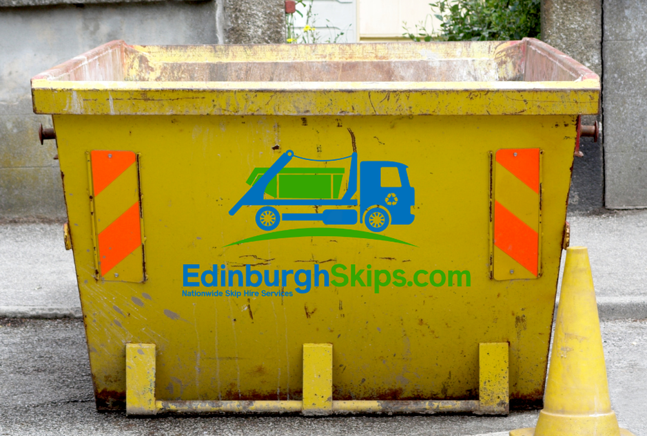 Small 4 yard skip hire in Edinburgh, click here for small skip prices and book a 4 yard skip online in Edinburgh